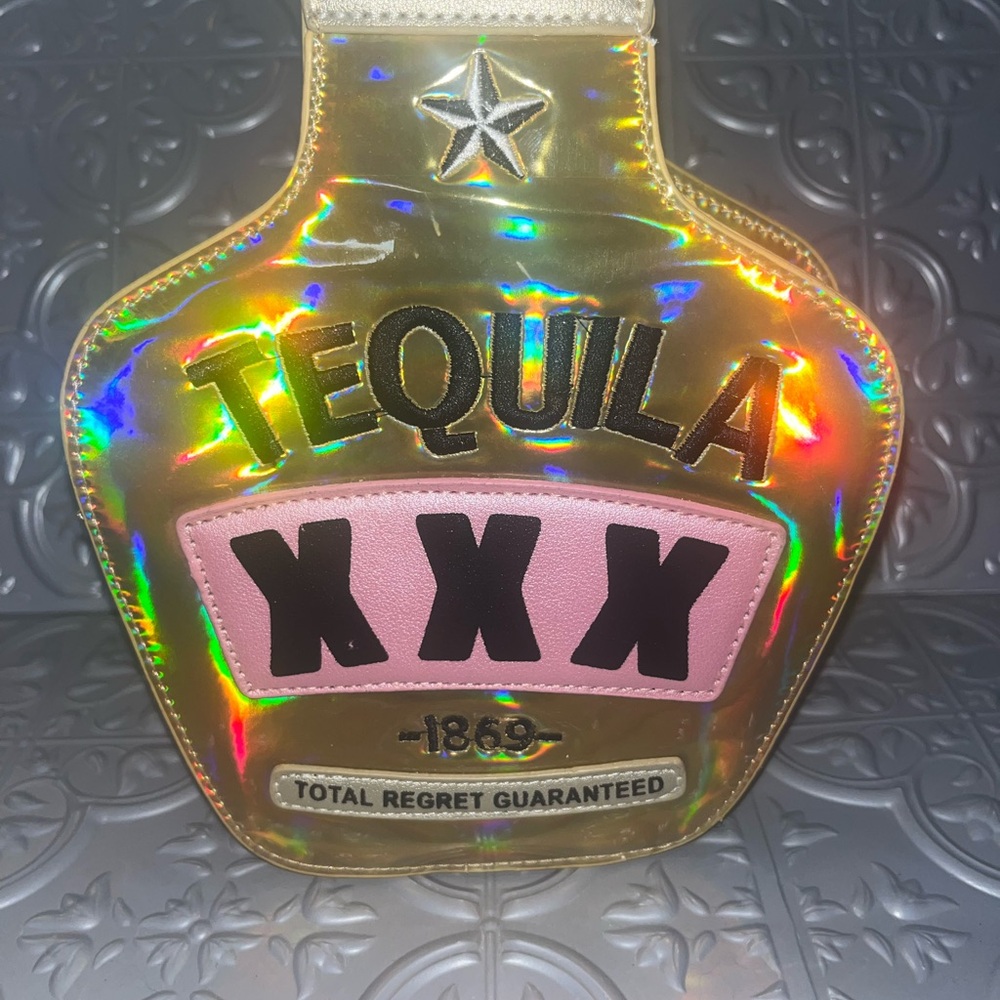 Tequila XXX Holographic Shoulder Bag